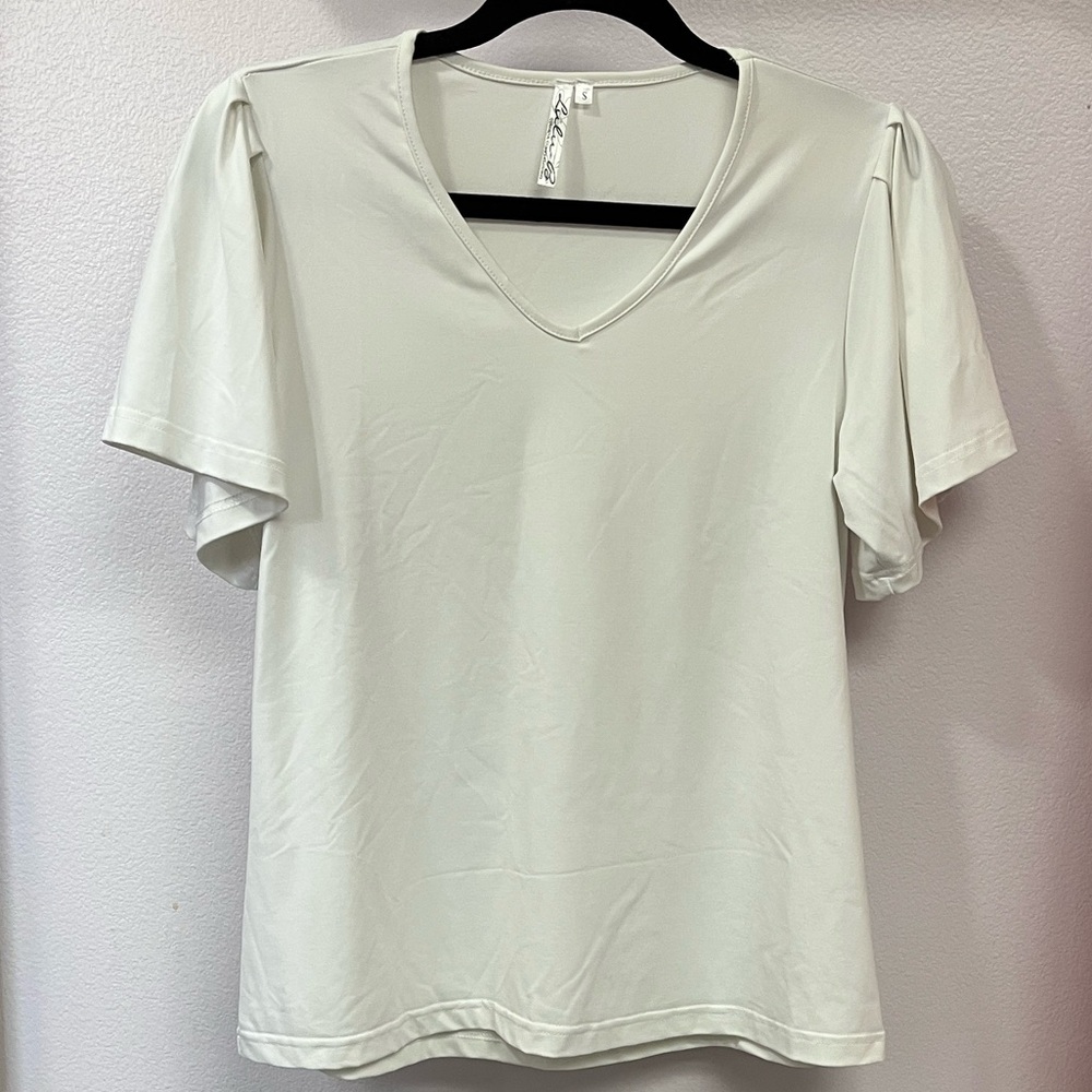 Lulu-B White Short Sleeve Tee